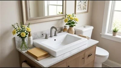 Comhtháite Múnlaithe Faoi-Chuntar Vanity Basin